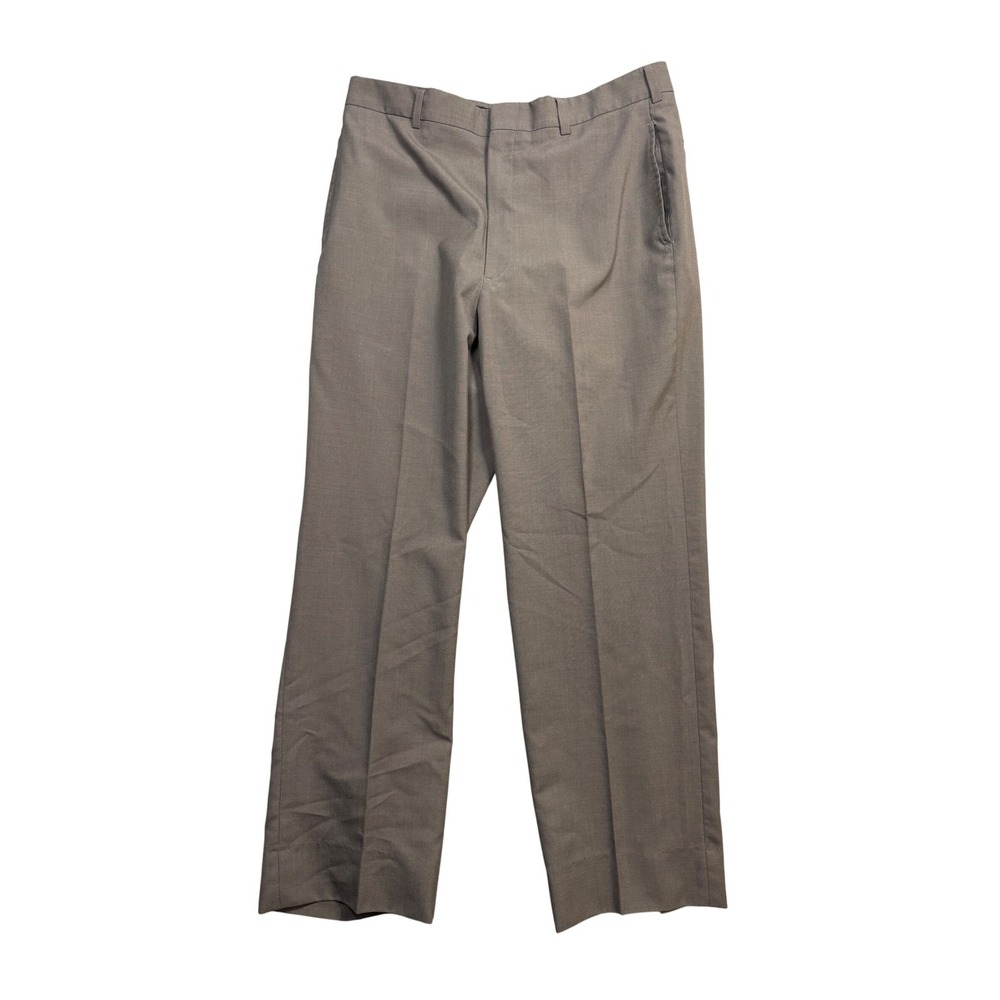 Brooks Brothers Vintage USA Brooks-Blend Dress Pants Taupe Brown 34x29